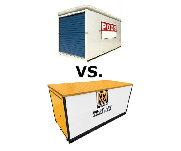 PODS Storage vs Badger Box Mobile Container